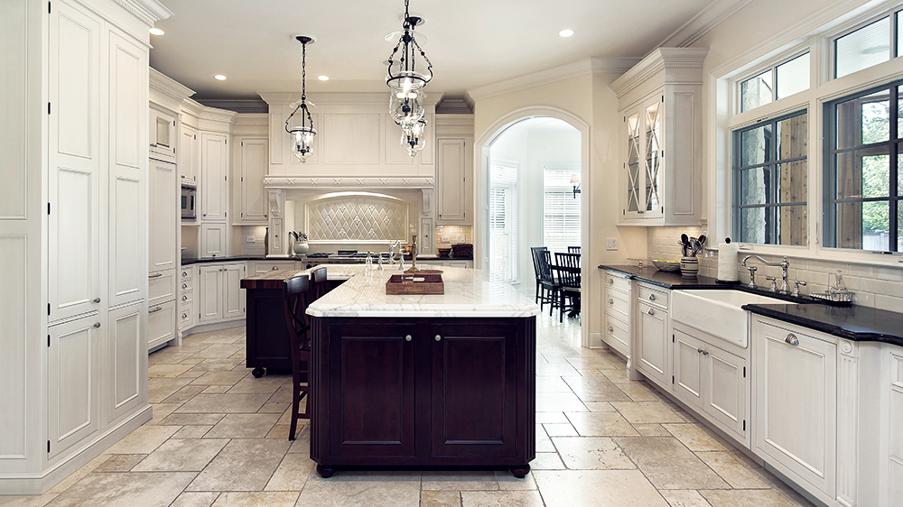 newly renovated kitchen seen while performing home inspection services